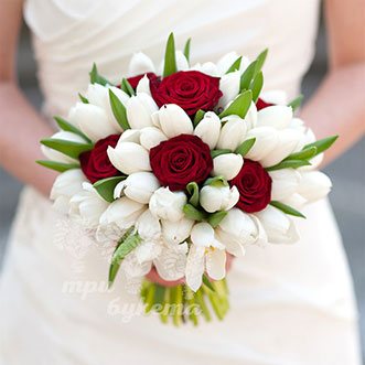 Букет невесты с белыми цветами - Заказать | Купить в Киеве