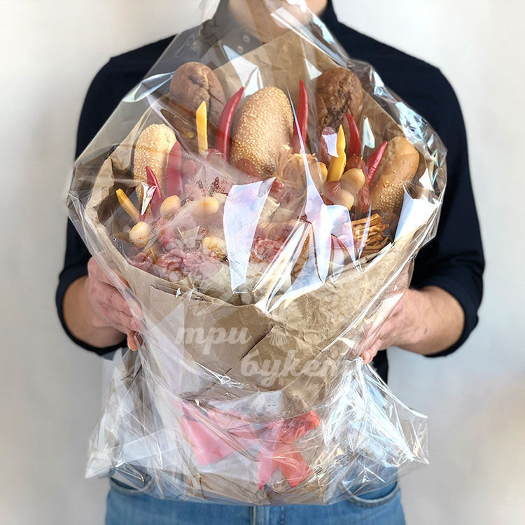 Мужской букет из мясной нарезки (в упаковке)